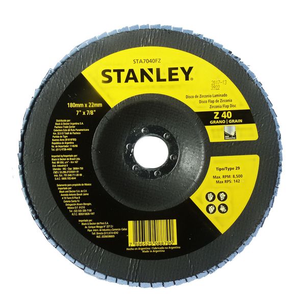 Disco FLAP Fibra 7 x 7/8 Z40