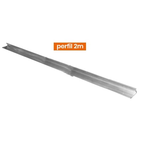 Perfil de Alumínio para Régua Vibratória / 2 M / 2000 mm Pos 29 / Ref GX35-29 / Peça Régua GX35\9