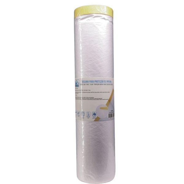 Mascara para Proteção de Pintura 240cm x 20m / Papel + Filme / Proteção Contra Tintas, Solvente ou Poeira