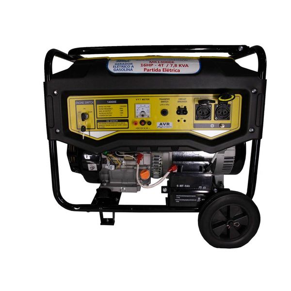 Gerador de Energia a Gasolina MK14000E 127V/230V 60HZ 7,8 KVA / 20HP - 4T Partida Elétrica