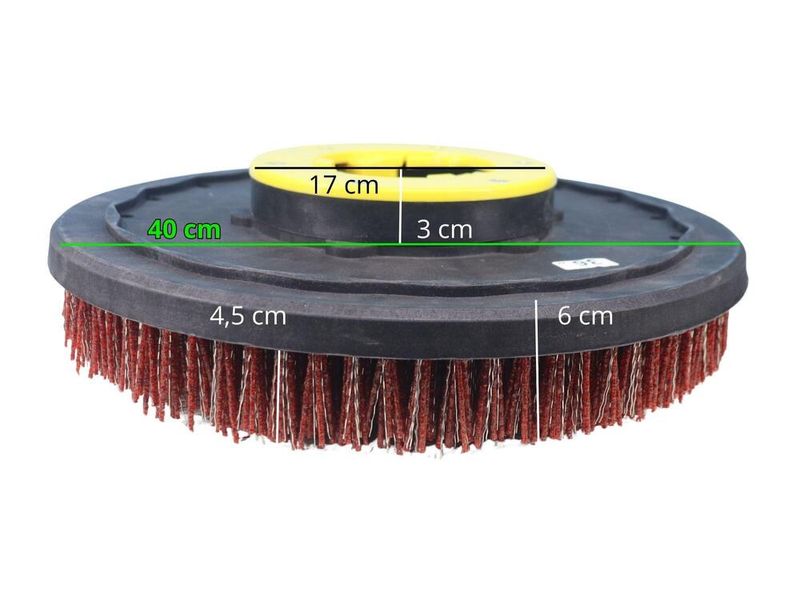Disco de Trabalho para Limpeza Escova de Fio Metálico para Piso / para Lixadeira Discão 18"