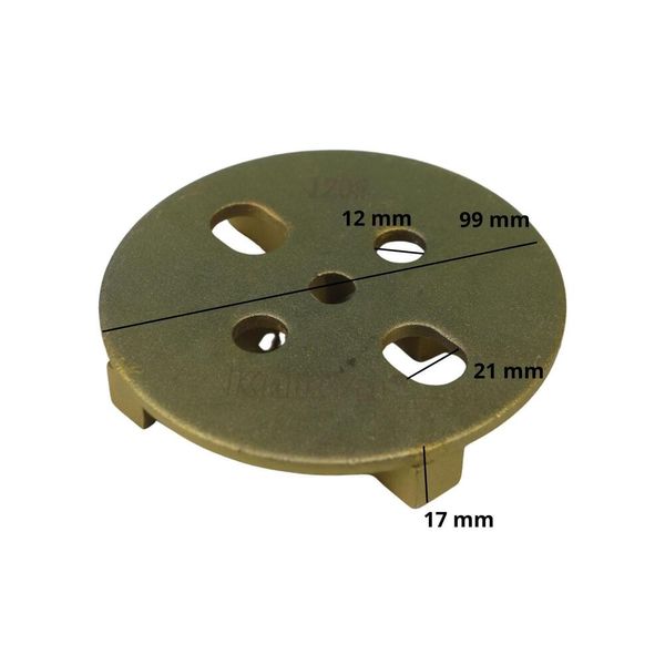 Disco de Moagem SPET 120 Grãos / 4" 100 mm / Acabamento Leve de Pedras e Concreto P/ Lixadeira Discão