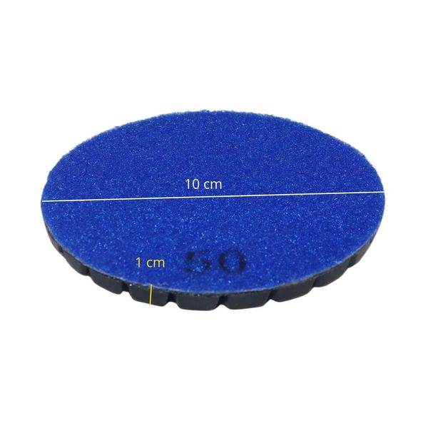 Disco de Moagem SPET 50 Grãos / 4" 100 mm / Desbaste Inicial / Nivelamento Pesado c/ Velcro