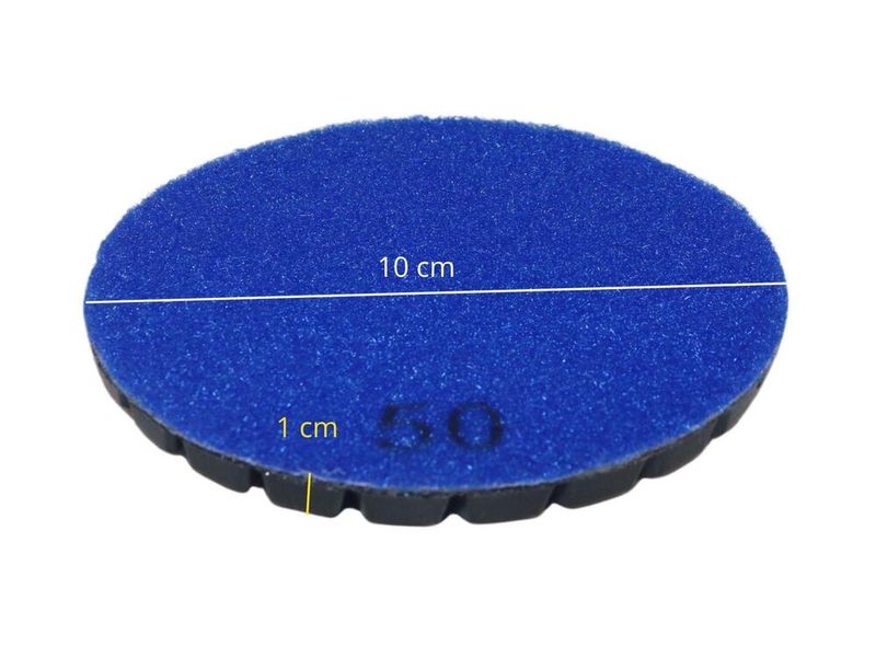 Disco de Moagem SPET 50 Grãos / 4" 100 mm / Desbaste Inicial / Nivelamento Pesado c/ Velcro