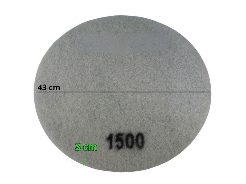 Disco tipo Scotch Brite de Polimento e Limpeza de Piso / Vermelho 1500 Grãos / 17" 430 mm P/ Lixadeira Discão/ Verde