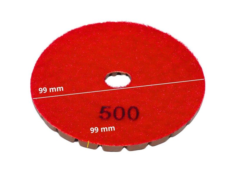 Disco Brilho D'agua SPET 500 Gãos / 4" 100 mm / Polimento Intermediário c/ Velcro